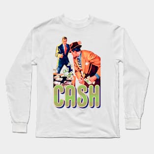 Cash Retro Vintage Long Sleeve T-Shirt